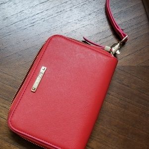 Stella and Dot red wristlet/wallet